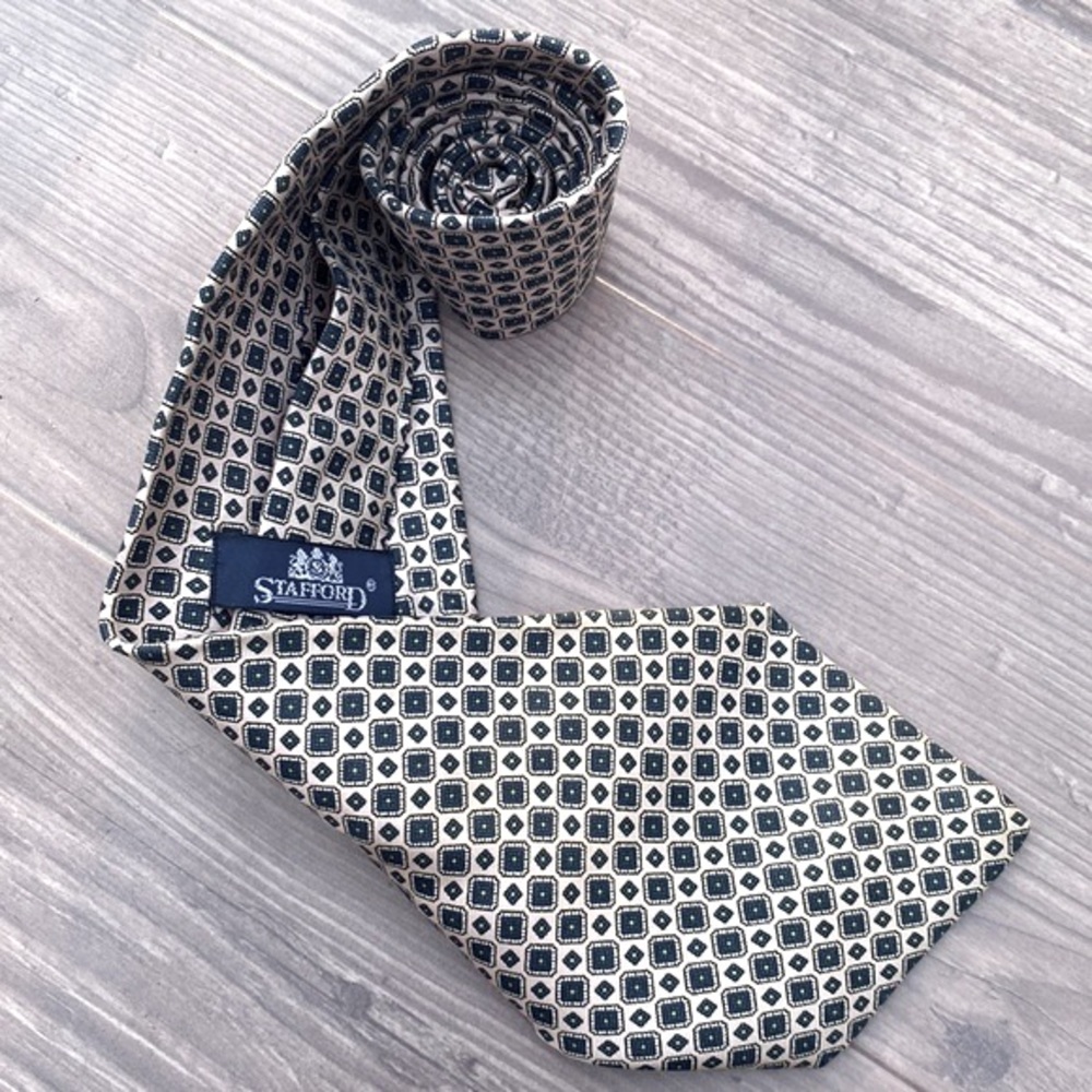 New Stafford mens silk tie